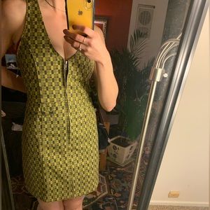 RARE Levi’s Lime Green Zip-Up Denim dress